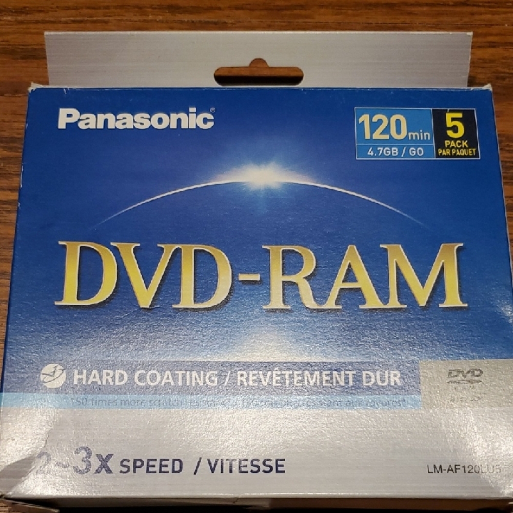 Panasonic Rewriteable  DVD-RAM 4 Pack